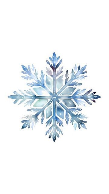 Winter Scene Tattoo, Snowflake Watercolor Paintings, Winter Png Aesthetic, Icicles Drawing, Watercolour Snowflakes, Lisa Digital Art, Christmas Card Ideas Drawing, Diy Christmas Display, Snowflake Aesthetic