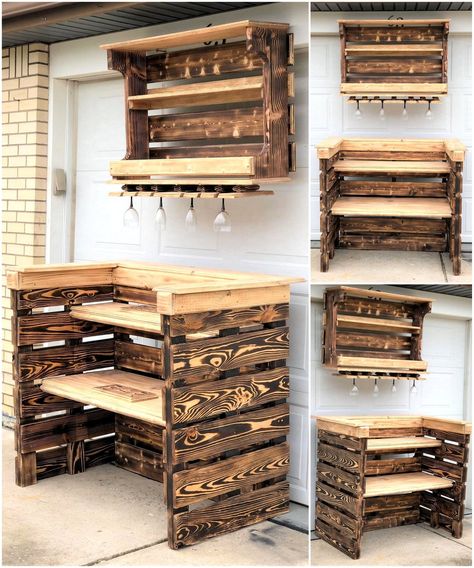 (4) Facebook Pallet Craft Table Diy, Pallet Stands Display, Diy Mini Pallet Ideas, Bar Pallet Ideas, Small Pallet Projects Diy, Kitchen Pallet Ideas, Wood Bar Ideas, Homemade Bar Ideas, Bar Diy Ideas