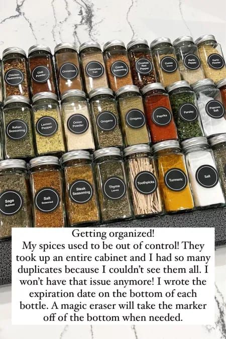 #LTKunder50 #LTKfamily #LTKhome Spice Rack Tray, Lemon Seasoning, Boutique Inspiration, Chili Seasoning, Spice Organization, Magic Eraser, Cinnamon Powder, Pepper Powder, Chicken Chili