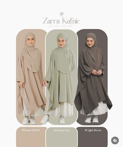 Hijab Catalog, One Set Outfit, Modern Kaftan, Muslimah Fashion Casual, Scarf Photography, Hijab Designs, Fashion Poster Design, Pose Model, Fashion Design Ideas