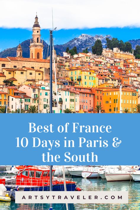 France Travel Itinerary 10 Days, 10 Days In France Itinerary, Paris And South Of France Itinerary, South Of France Itinerary Trips, France Itinerary 10 Days, Things To Do In Nice France, Tv Girl French Exit, France Roadtrip, South Of France Itinerary