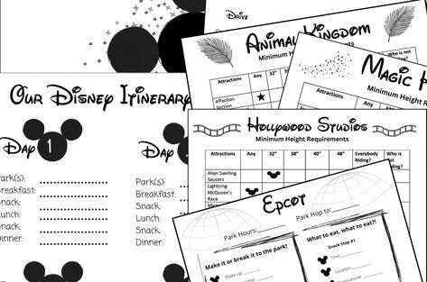 Free Disney World Planner Pritable | KindLittleExplorers Disneyland Planning Printables Free, Disney World Planner Printables Free, Disney World Planner, Disney World Spreadsheet, Disney Travel Agent Planners, Disney Trip Planner, Disney Vacation Planner, Trip Planner, Disney Trip