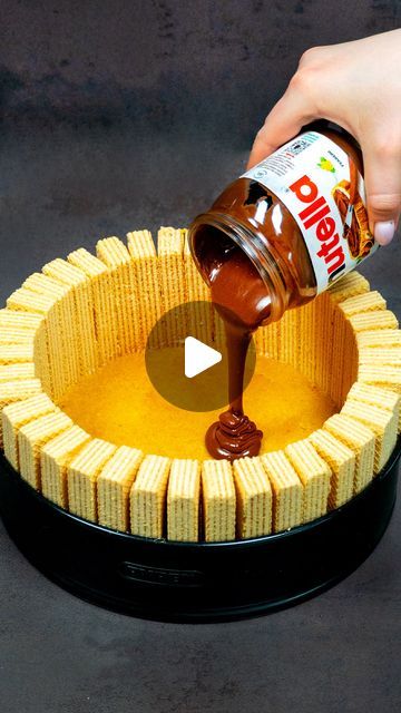 Vanilla Wafer Recipe, Nutella Dessert Recipes, Nutella Desserts, Nutella Cake, Mascarpone Cream, Mini Bundt Cakes, Lemon Dessert Recipes, Easy Food Art, Pudding Desserts