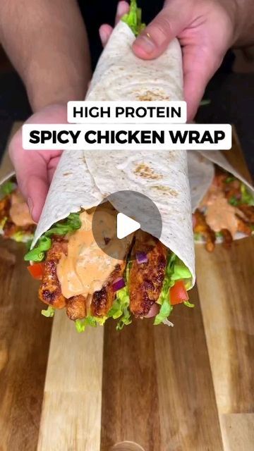 Wraps Recipes No Meat, How To Wrap A Chicken Wrap, Spicy Wraps Recipes, Grilled Chicken Wraps Easy, Wrap Meal Prep, Grilled Chicken Wrap Ideas, How To Make Chicken Wraps, Chicken Egg Wrap, High Protein Wrap Ideas