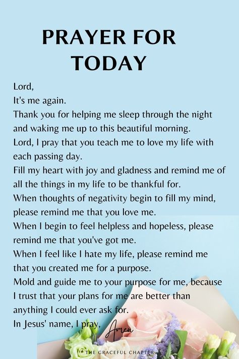 prayer for today Prayers For Women Daily, Prayers For Luck, Prayer Of The Day Mornings, Prayers For Positive Thinking, Powerful Morning Prayers To Start Your Day, Morning Prayers To Start Your Day Short, Prayer For Today Encouragement, Prayer For A Good Day, Morning Prayers To Start Your Day