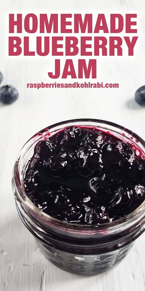 Small Batch Refrigerator Blueberry Jam {Without Pectin} - Raspberries and Kohlrabi Microwave Jam, Homemade Blueberry Jam, Lake Recipes, Pectin Recipes, Fruit Jam Recipes, Blueberry Jelly, Canning Jam Recipes, Blueberry Jam Recipe, Making Jam