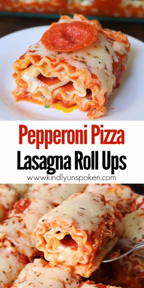 Try my Pepperoni Pizza Lasagna Roll Ups recipe for an easy, delicious family dinner! Make these easy lasagna roll ups in under 30 minutes with lasagna noodles, pepperoni slices, marinara sauce, ricotta, and mozzarella cheese. Can make ahead and freeze too! #lasagna #dinner #easyrecipe Easy Lasagna Roll Ups, Dinner Lasagna, Lasagna Roll Ups Recipe, Pizza Lasagna, Lasagna Roll Ups, Delicious Family Dinners, Lasagna Roll, Lasagna Noodles, Pasta Dinner Recipes