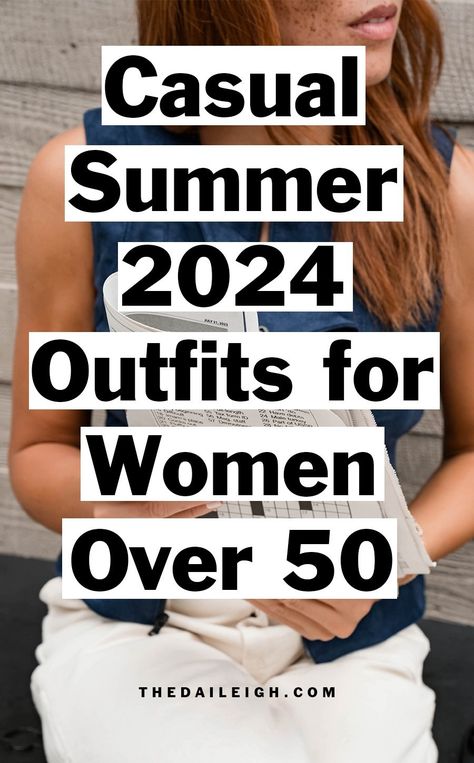 Casual Summer 2024 Outfits for Women Over 50 Summer Fashion 2024 Women, Outfit For Summer For Women, August Outfits 2024, Fashion Outfits Summer 2024, How To Dress At 50, Casual Outfits Over 50 Women, Stitch Fix Summer 2024, Summer Women Outfits 2024, Fashionable Outfits For Women