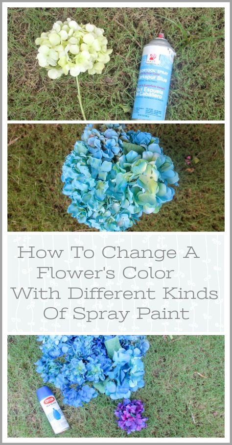 Painting Silk Flowers Diy, Spray Painting Fake Flowers, How To Color Flowers, Spray Paint Fake Flowers, Flowers For Gravesite, January Crafts For Kids, Fake Flower Arrangements Diy, Spray Paint Flowers, Fake Flowers Diy