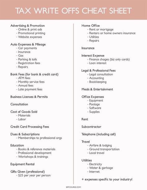 Small Business Tax Deductions, Business Tax Deductions, Tax Write Offs, Business Bookkeeping, Small Business Tax, Small Business Bookkeeping, Tax Prep, Bookkeeping Business, Business 101