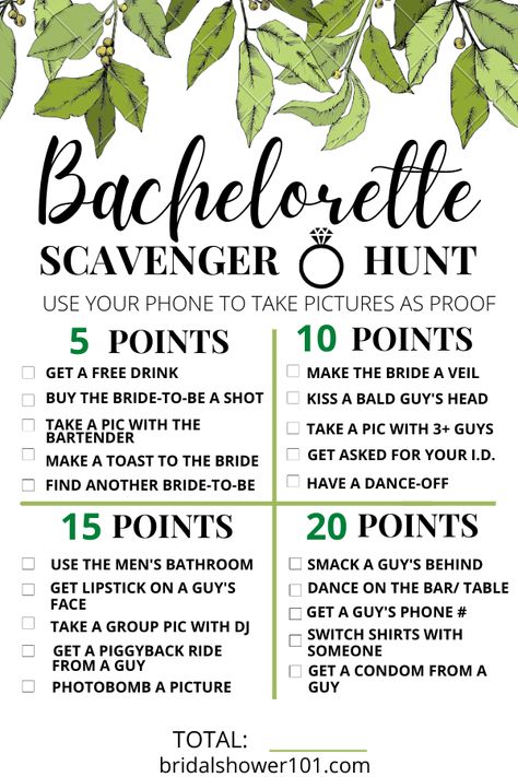 Bachlorette Party Scavenger Hunt Funny, Scavenger Hunt Bridal Party, Scavenger Hunt For Bachelorette Party, Bridal Scavenger Hunt Bachelorette, Bride Scavenger Hunt, Bach Party Scavenger Hunt, Bachelorette Photo Scavenger Hunt, Bachelorette To Do List, Bachelor Bachelorette Party Games