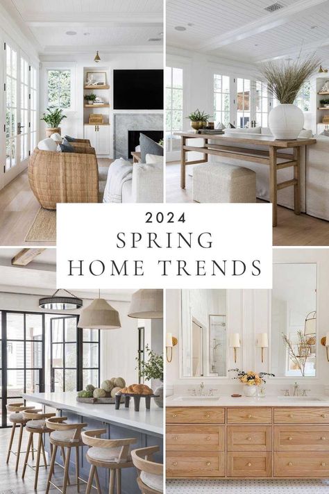 Spring 2024 Home Decor Trends and Design Ideas – jane at home Family Friendly Living Room, Furnitur Ruang Keluarga, Diy Copper, Spring Decorating, Coastal Living Rooms, Living Room Trends, Inspire Me Home Decor, Copper Accents, Neutral Living Room