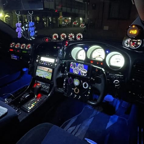 Jdm/night Race Car Interior, Custom Dashboard, Jdm Accessories, Super Fast Cars, The Fast And The Furious, Car Icons, Best Jdm Cars, Cool Car Pictures, Initial D