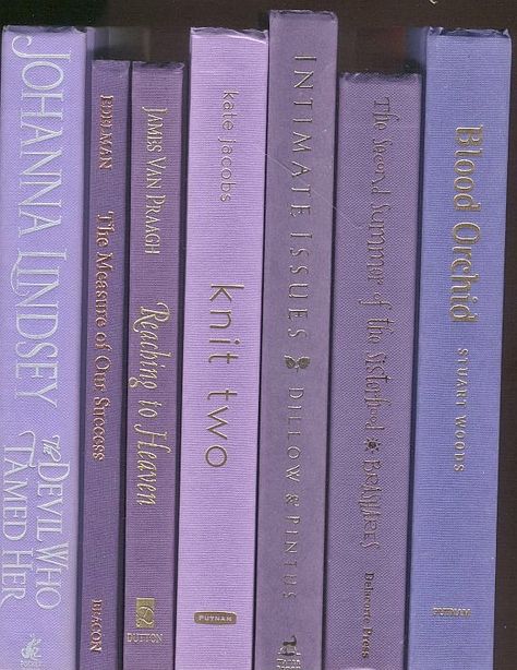 Purple Books, Shades Of Purple, Violet, Lavender, Shades, Purple, Books