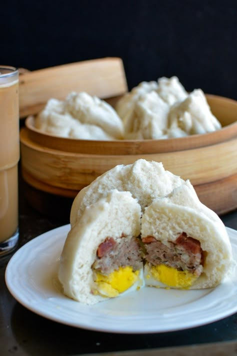 Vietnamese Breakfast Bao Bnh Bao  builiciousEmailFacebookInstagramPinterest Siopao Dough Recipe, Siopao Recipe, Vietnamese Breakfast, Chinese Buns, Steam Buns Recipe, Steamed Pork Buns, Foxy Folksy, Steam Buns, Steamed Pork