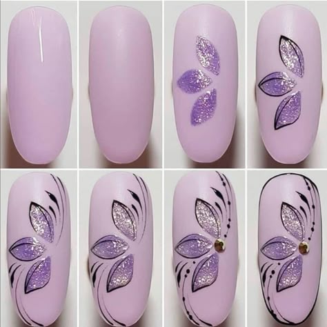 Nail Drawing, Nail Art For Beginners, Nail Art Techniques, Trendy Nail Art Designs, Nail Art Designs Diy, Floral Nail Art, Nail Art Tutorials, Nail Art Designs Videos, Nail Art Videos