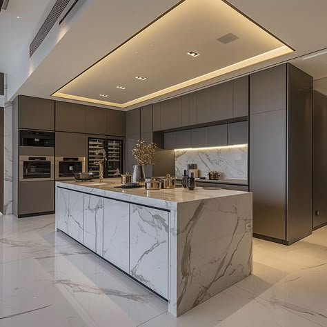 Monochromatic Kitchen, Kitchen Pantry Design, Dream Kitchens Design, Luxury Kitchen Design, Kitchen Island Design, Pantry Design, Kitchen Inspiration Design, Luxury Kitchens, Kitchen Cabinet Design