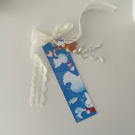 Miffy Bookmark, Clay Jellyfish, Jellyfish Png, Bookmark Aesthetic, Korean Crafts, Trash Art, Bead Charms Diy, Cute Polymer Clay, Pen Pal