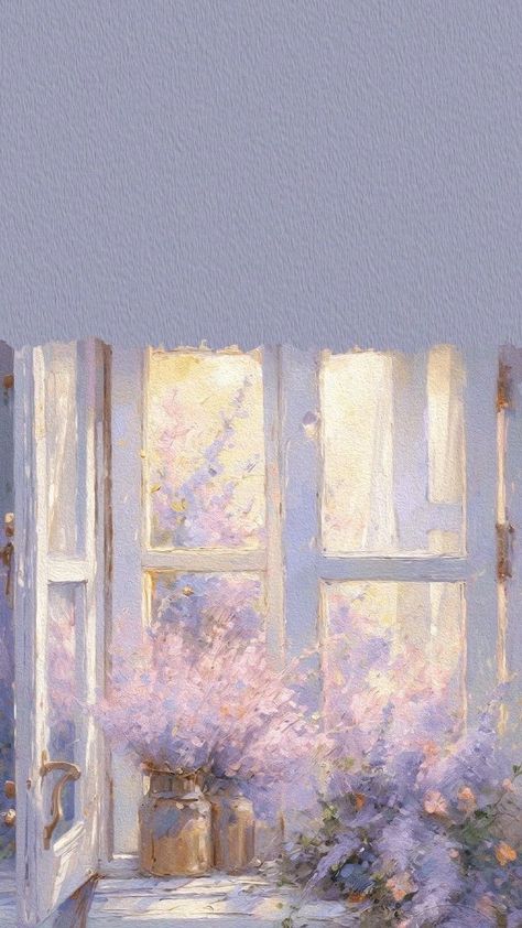 Lockscreen Art Paintings, Phone Lockscreen Wallpaper Aesthetic, Lockscreen Painting, Aesthetic Homescreen And Lockscreen, Home Screen Wallpaper Iphone, Purple Lockscreen, Flowers Lockscreen, Lockscreen And Homescreen, Aluminum Art