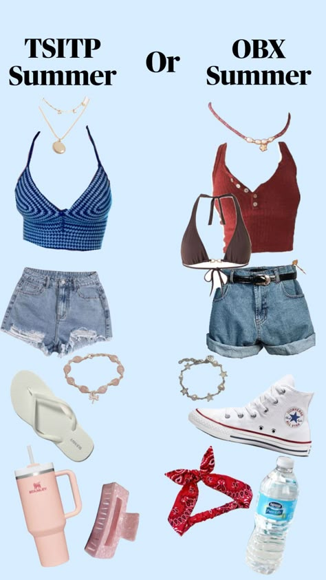 #outfitinspo #aesthetic #obx #outerbanks #tsitp #thesummeriturnedpretty #summer Pogue Life Outfits, Obx Clothes, Obx Fits, Obx Outfits, Outfit Outer, Obx Summer, Pogue Style, Outer Banks Outfits, Cute Beach Outfits