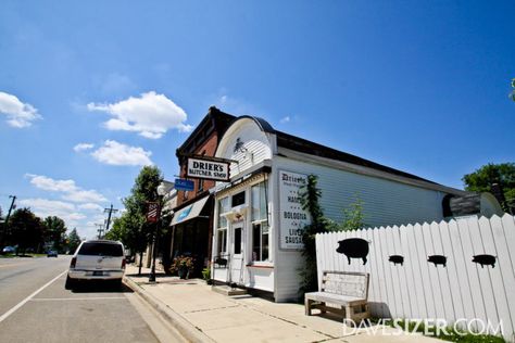 This Tiny Michigan Village Has More Character Than Anywhere Else In The State Three Oaks Michigan, Where Do We Go Now, Mackinaw Bridge, Up North Michigan, Michigan Nature, Places To Visit In Michigan, Things To Do In Michigan, Travel Michigan, Small Towns Usa