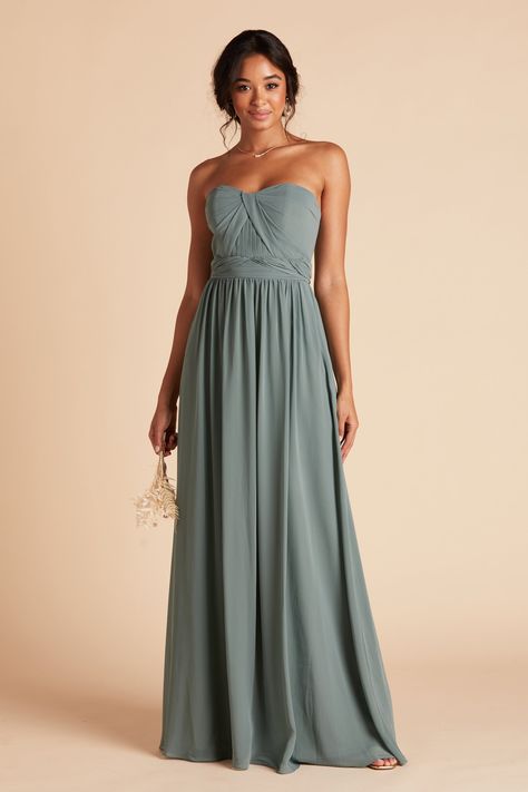 Bridesmaid Dress Color Swatch - Chiffon in Sea Glass – Birdy Grey Bridal Color Schemes, Sea Glass Bridesmaid Dresses, Eucalyptus Bridesmaid Dresses, Sea Glass Bridesmaid, Versatile Bridesmaid Dress, Olive Bridesmaid Dress, Halter Neck Bridesmaid Dresses, Eucalyptus Bridesmaid, Sage Wedding Colors