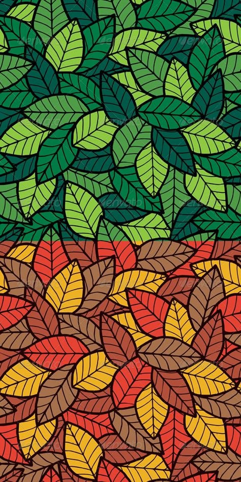 Nature Pattern Art, Nature Pattern Design, Patterned Wallpaper, Nature Pattern, Leaf Patterns, Natural Patterns, Madhubani Painting, 수채화 그림, Indian Art Paintings