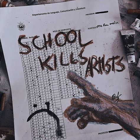 School Kills Artists, Graffiti Quotes, Meaningful Drawings, 캐릭터 드로잉, Thought Quotes, 영감을 주는 캐릭터, Book Art Drawings, Sketchbook Art Inspiration, Deep Thought Quotes