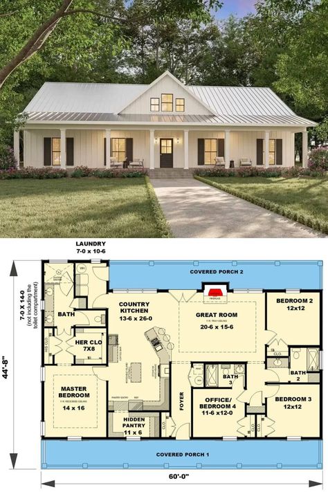 4 Bed 1 Story House Plan, Ranch Bungalow House Plans, Ranch House Floor Plans 4 Bedroom, Traditional Home Plans One Story, Ranch Style House Plans 4 Bedroom Country Farmhouse, Ranch Style Floor Plans 4 Bedroom, 2 000 Sq Ft House Plans Open Floor Ranch, Ranch Style House Plans 4 Bedroom, 4 Bedroom House Plans Single Storey