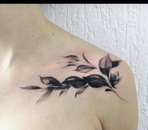 Collarbone Tattoo Cover Up Ideas, Collarbone Cover Up Tattoo, Cover Up Name Tattoos, Chest Tattoo Cover Up, Shoulder Cover Up Tattoos, Cover Up Tattoos Before And After, Flower Cover Up Tattoos, Tatuaje Cover Up, Black Flowers Tattoo