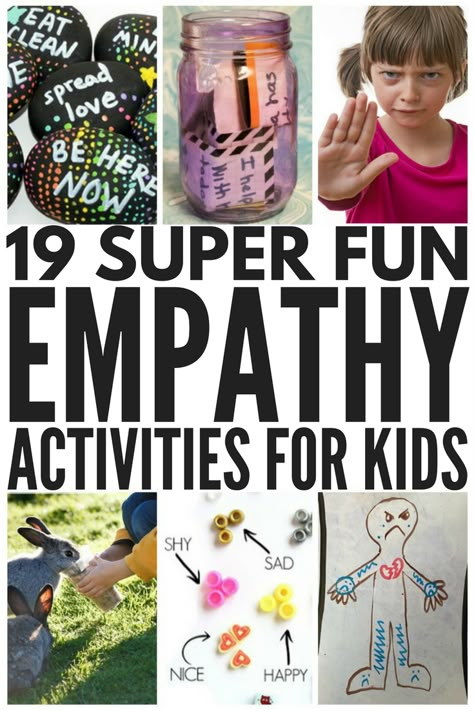 Looking for fun empathy activities for kids to teach children about kindness and compassion, and help them understand the feelings of others? We’ve rounded up 19 empathy activities for children to help teachers with their lessons plans in the classroom and parents and caregivers at home. We’ve even included 100 random acts of kindness, which includes some pretty fun and impressive ideas! Empathy Activities For Kids, Empathy Lessons, Kids Empathy, Empathy Activities, Teaching Empathy, Kindness Activities, Kindness And Compassion, School Social Work, Child Therapy