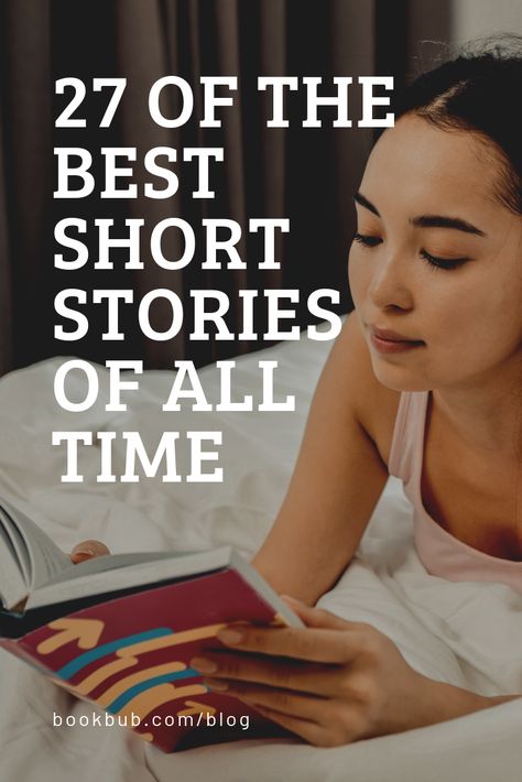 27 of the best short stories of all time. #books #shortstories #bookstoread Short Books To Read, Short Stories Ideas, Short Story Books, Summer Book Recommendations, Interesting Short Stories, Short Stories To Read, Inspiring Short Stories, Short Story Writing, Start A Book