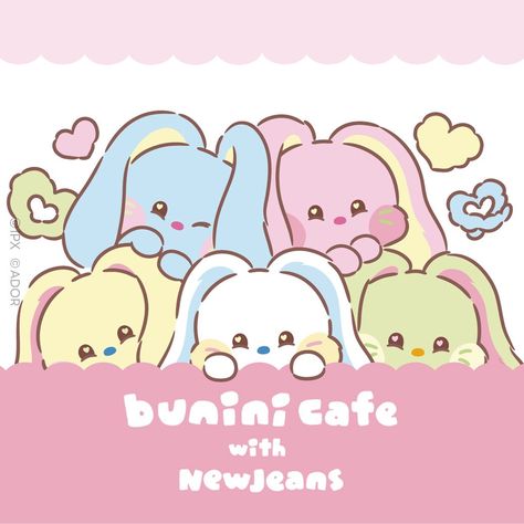 Newjeans Bunnies Club, Newjeans Character, Cute Bunny Icon, Pink Newjeans, Bunnies Newjeans, Drawings For Sketchbook, New Jeans Bunny, Newjeans Art, Kpop Packing