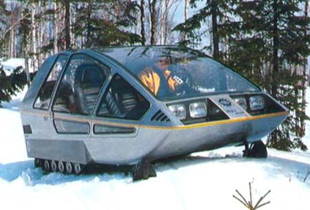 Ski Doo Mirage ii (1974 concept vehicle) Futuristic Transportation, Snow Vehicles, Atomic Space Age, Electric Cargo Bike, Vintage Sled, Tracked Vehicles, Snow Machine, Police Truck, Snow Sled