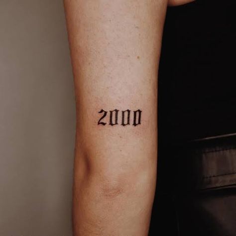 Year 2000 Tattoo, 2000 Tattoo Ideas, 2000 Tattoo, Year Tattoo, Best Tattoo Ideas For Men, Blue Homecoming Nails, Homecoming Nails Almond, Mark 10 9, Back Shoulder Tattoos