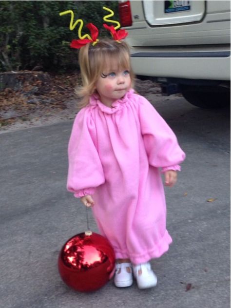 Cindy Loo Hoo Costume Diy, Cindy Lou Who Toddler Costume, Cindy Lou Birthday Party, Cindy Lou Who Hair Toddler, Cindy Lou Hair, Whoville Costumes, Cindy Lou Who Hair, Cindy Lou Who Costume, Who Hair