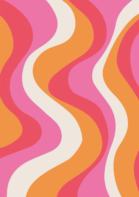 70s Vibes Aesthetic, Orange Wallpaper Backgrounds, 80s Aesthetic Poster, Pink 70s Aesthetic, Tangerine Aesthetic, Pink Orange Aesthetic, Pink And Orange Wallpaper, Boat Colors, Pink Retro Wallpaper