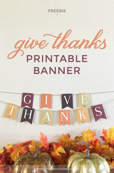 30 Free Thanksgiving Printables - The Suburban Mom Free Thanksgiving Printables, Free Printable Banner, Thanksgiving Banner, Thanksgiving Decorations Diy, Free Banner, Fall Banner, Diy Thanksgiving, Thanksgiving Design, Free Thanksgiving