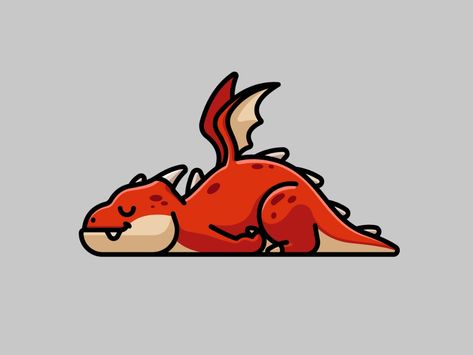 Sleeping Dragon, Dragon Comic, Dinosaur Drawing, Cartoon Dragon, Dragon Images, Dragon Illustration, Little Dragon, Cute Dragons, Dragon Drawing