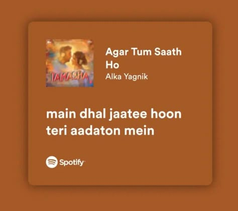 Iktara Song Lyrics, Spotify Hindi Songs Aesthetic, Old Bollywood Songs Lyrics, Bollywood Songs Lyrics Quotes, Hindi Songs Lyrics Quotes, Comfort Songs, Spotify Lyrics Aesthetic, Lyrics Bollywood, Life Partner Quote