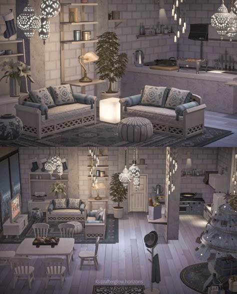 Acnh Living Rooms Ideas, Winter Apartment, Acnh Builds, Cozy Gamer, Happy Home Paradise, Game Decor, Animal Crossing 3ds, Ac Ideas, Animal Crossing Guide