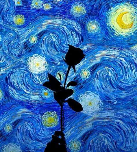 Starry Night Vincent van Gogh inspired Van Gogh Aesthetic, فنسنت فان جوخ, Van Gogh Wallpaper, Artist Van Gogh, Vincent Willem Van Gogh, Starry Night Art, Van Gogh Inspired, Starry Night Painting, Vincent Van Gogh Paintings