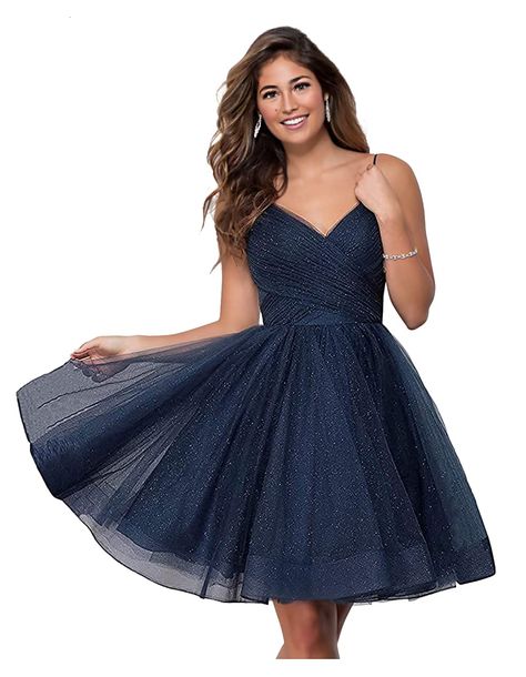 PRICES MAY VARY. Quality tulle fabric in outer layer, comfy and light lining Fully Lined, Built-in Bra. This homecoming dress has two options to close the back: lace up back or zipper back. We will send it randomly. If you want to specify one of the closure type, you could contact us when you order it. Zipper or Corset closure Hand Wash Only Fun and flirty, this short party dress is crafted from volumizing layers of tulle and sprinkled with glitter accents for just the right amount of sparkle. T Homecoming Dresses Short Sparkly, Glitter Homecoming Dress, Hoco Dress Ideas, Homecoming Dresses Sparkly, Tulle Homecoming Dress, Mesh Short, Mesh Mini Dress, Hoco Dress, Short Party Dress