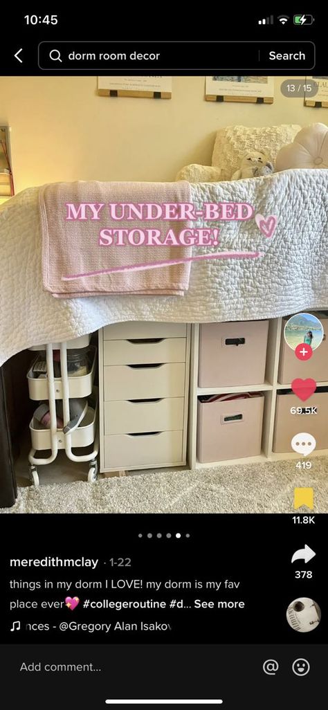 Under The Bed Storage Dorm, Storage Under Dorm Bed, College Dorm Under Bed Storage, Closet Dorm Organization, Storage Ideas For Dorm Rooms, Dorm Storage Under Bed, Dorm Room Storage Under Bed, Under Bed Storage Dorm, Under Dorm Bed Storage