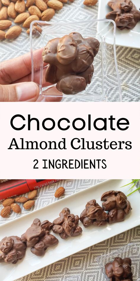 Chocolate Covered Almond Clusters, Crockpot Almond Clusters, Almond Uses, Chocolate Covered Nuts Clusters, Almond Clusters Recipe, Chocolate Almonds Recipe, Chocolate Covered Almonds Recipe, Chocolate Almond Clusters, Nut Cluster Recipe