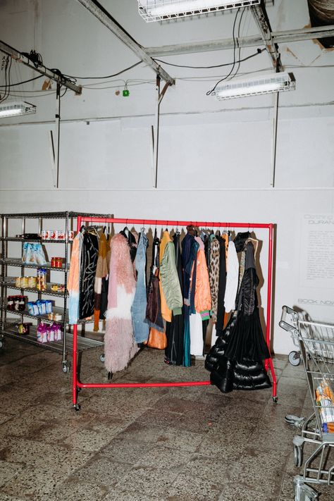 Browns Nomad Berlin | AnOther Vintage Clothes Rack, Pop Up Clothing Display, Fashion Installation, Clothing Rack Display, Berlin Style, Fashion Showroom, Clothing Store Interior, High Fashion Art, Another Magazine