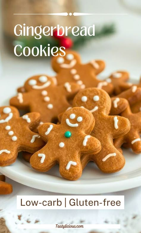 low carb gingerbread cookies recipe keto gingerbread cookies christmas gingerbread cookies easy christmas cookies recipe ideas simple christmas treats cookies Easy Healthy Gingerbread Cookies, Low Cal Gingerbread Cookies, Clean Gingerbread Cookies, Soft Gingerbread Cookies Recipe Easy, Easy Gingerbread Cookies Recipe Simple, Classic Gingerbread Cookies, Almond Flour Gingerbread Cookies, Healthy Ginger Cookies, Sugar Free Gingerbread Cookies