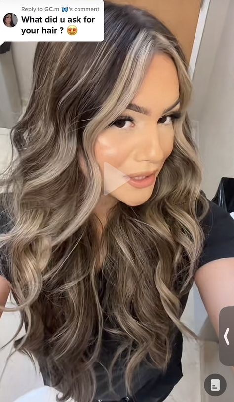 Blonde Balayage With Dark Lowlights, Full Bolyoge, Darker Brown Hair With Blonde Highlights, Money Piece Ash Blonde, Brown Hair With Thick Money Piece, Halo Foil Highlights, Shadow Root Balayage With Money Piece, Full Dimensional Highlights Blonde, Hair Colors With Money Piece