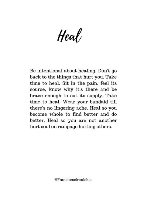 Be intentional with healing.#healing #selfcare #selflove #heal Healing Happens In Layers, Tips On Healing Yourself, Shes Healing Quotes, Healed Version Of Me, Heal Before You Search For Love Again, Single Healing Quotes, Personal Healing Quotes, Healing From People Pleasing, I'm Healed Quotes