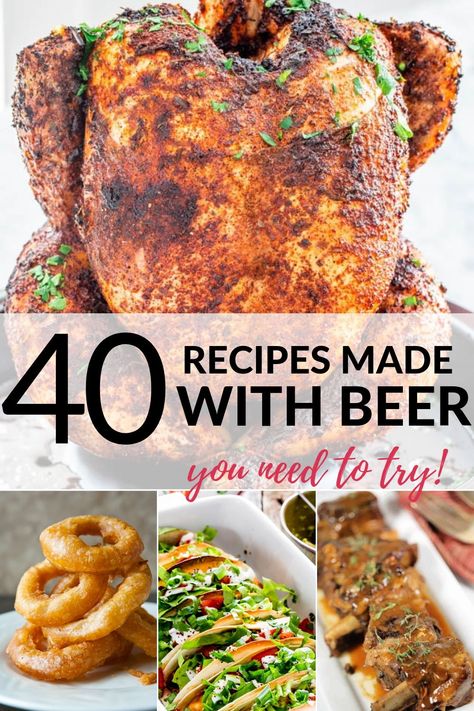 Beer Infused Food, Beer Dinner Recipes, Recipes With Beer In Them, Cooking With Beer Recipes, Recipes Using Beer, Beer Cheese Recipes, Beer Recipes Food, Beer Food Recipes, Slow Cooker Beef Short Ribs